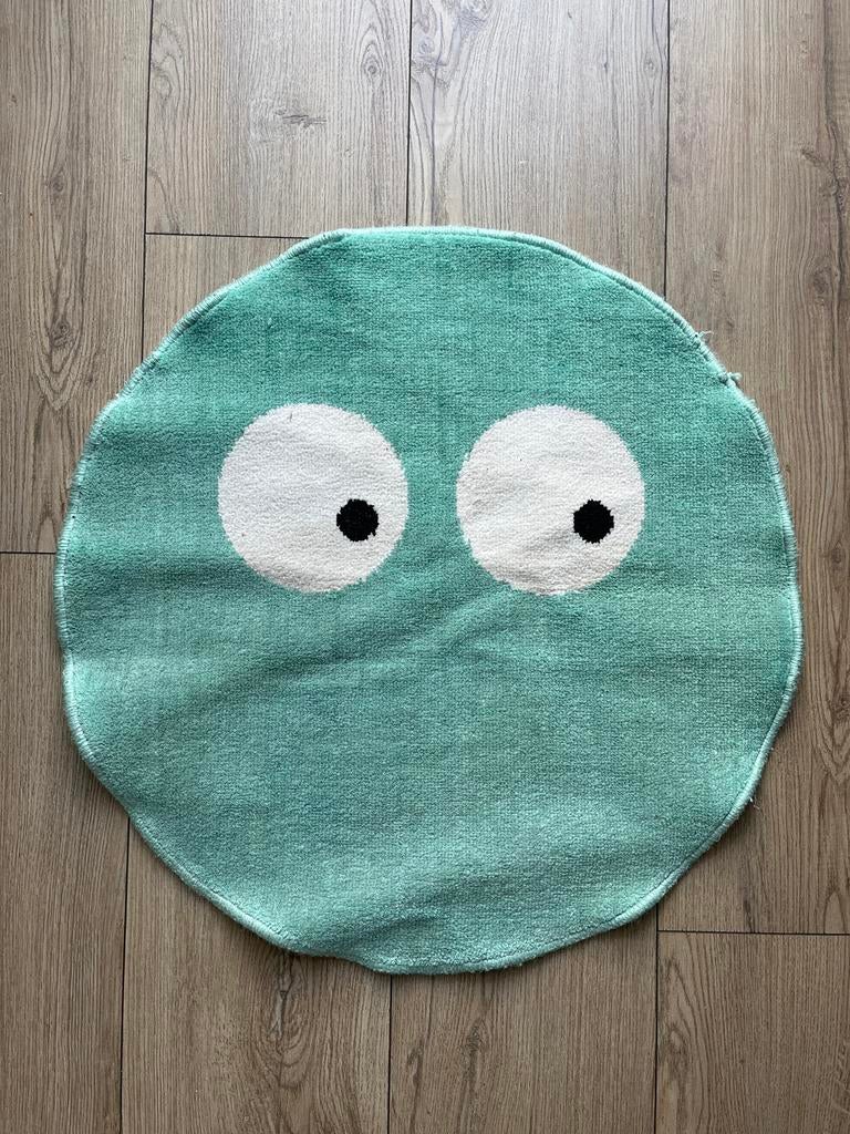 Leuke ronde babykamer mat met ogen - 70cm diameter, Huis en Inrichting, Stoffering | Tapijten en Kleden, Rond, Zo goed als nieuw