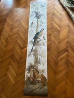 Decoratieve schildering met planten en dieren op behang., Wandkunstkaarten.nl, Wandkunstkaarten.nl, Ophalen of Verzenden, Minder dan 10 m²