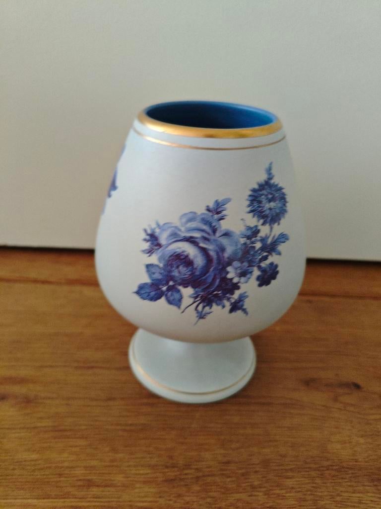 Flora Keramiek Gouda Holland vaasje Blue Rose, Antiek en Kunst, Ophalen of Verzenden