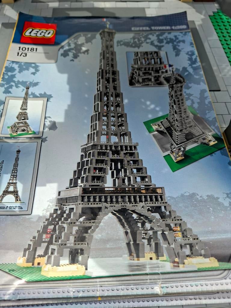 Lego Eiffeltoren 10181 1x gebouwd met boekjes, Ophalen of Verzenden, Zo goed als nieuw, Lego