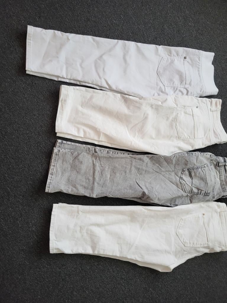 Capri broeken dames, Ophalen, Zo goed als nieuw, Wit, Overige jeansmaten