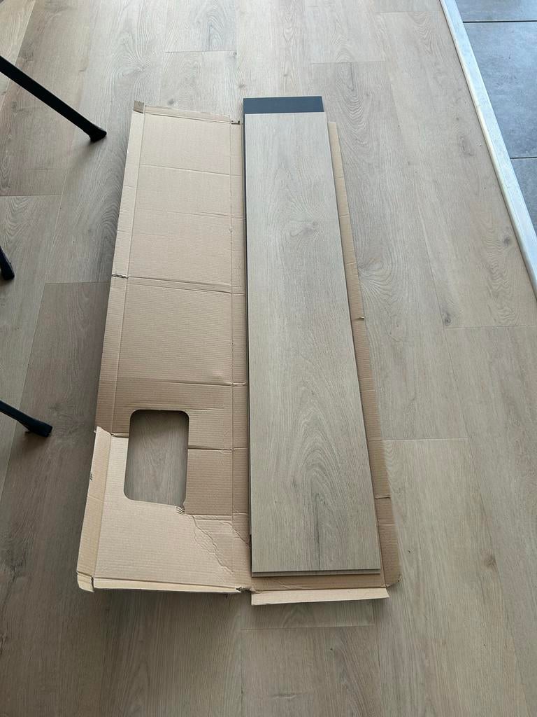 PVC vloer licht eiken, 17 stroken nieuw in doos, Doe-het-zelf en Verbouw, Kunststof, 50 tot 150 cm, Nieuw, Minder dan 5 m²