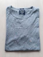 Abercrombie & Fitch Grijs met zeilbootjes print t-shirt maat, Ophalen of Verzenden, Zo goed als nieuw, Abercrombie & Fitch, Grijs