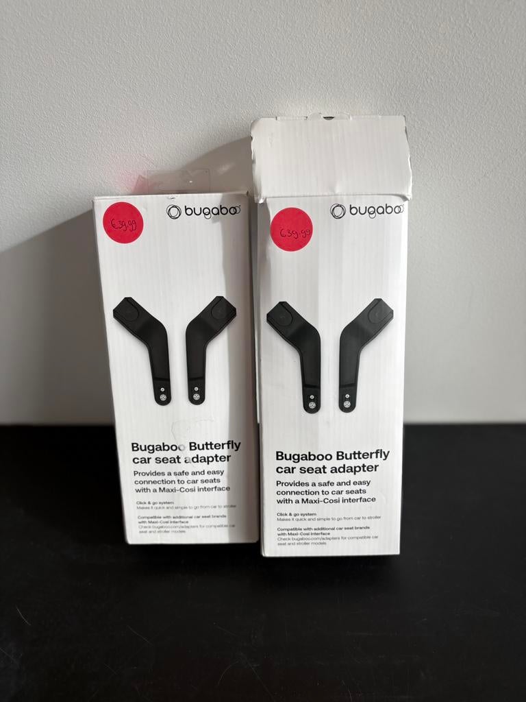 Bugaboo Butterfly Autostoel Adapters (Nieuw in doos), Kinderen en Baby's, Buggy's, Ophalen, Nieuw, Overige merken