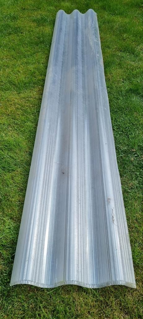 Stukje golfplaat (doorzichtig), Ophalen