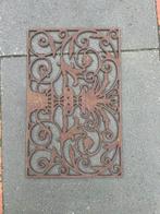 Brocante IJzeren Deurmat 46x73 cm, Tuin en Terras, Deurmatten, Ophalen of Verzenden, Gebruikt, Gietijzer, Binnen