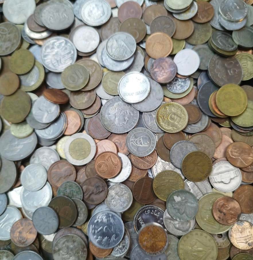 6 kilo wereldmunten, Ophalen of Verzenden, Buitenland, Munten en Bankbiljetten