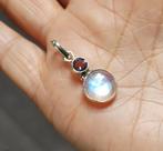 925 zilveren hanger met natuurlijke R. Maansteen ,Amethist, O.T., Nieuw, Ophalen of Verzenden, Orientaltemptation@hotmail.com