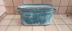 Vintage zinken wastobbe - 62x35x28 cm, Ophalen