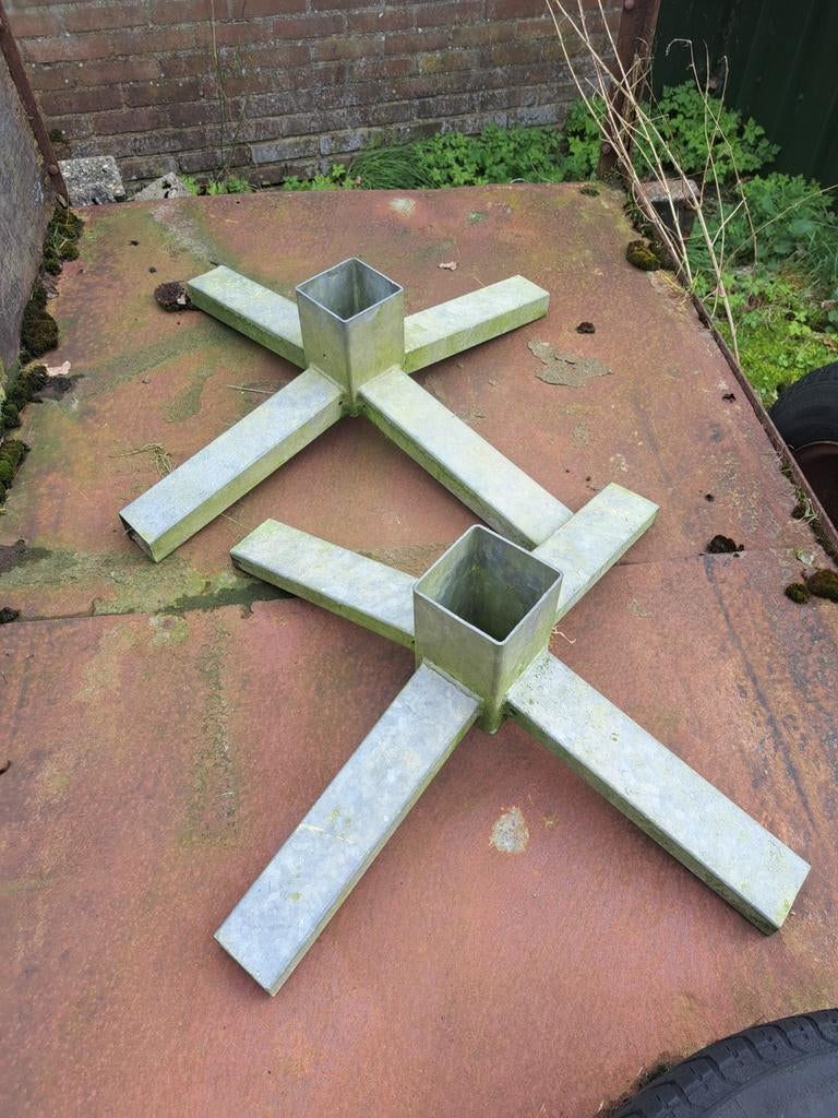 Twee metalen hindernis voeten, Ophalen of Verzenden, Gebruikt, Springen