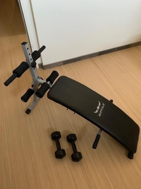 Buikspier Sit up Bankje, Sport en Fitness, Ophalen, Metaal, Hometrainer, Buik