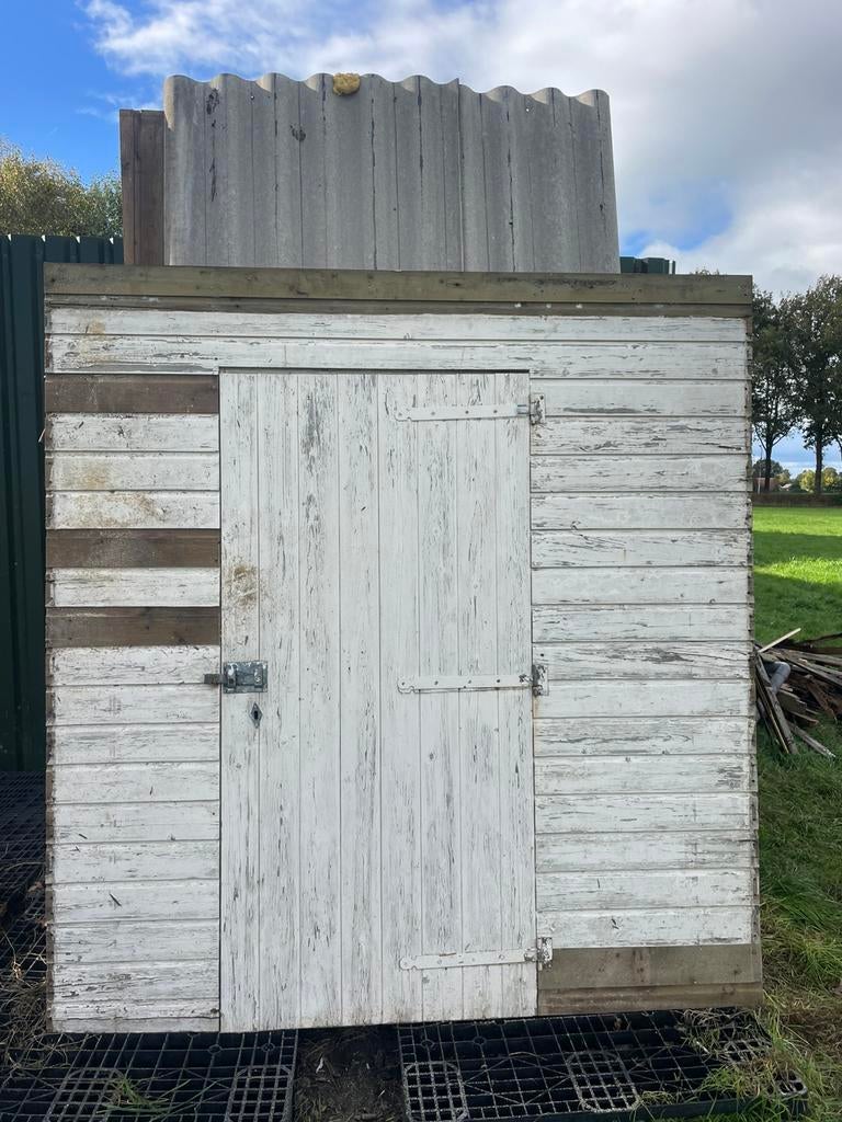 Blokhut tuinhuis hondenhok kippenhok opslaghok, Ophalen of Verzenden, Zo goed als nieuw, 250 tot 500 cm, Blokhut