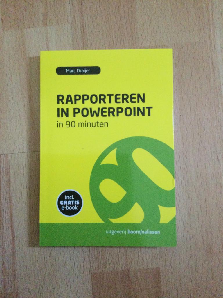 Rapporteren in PowerPoint in 90 minuten, Ophalen of Verzenden, Zo goed als nieuw