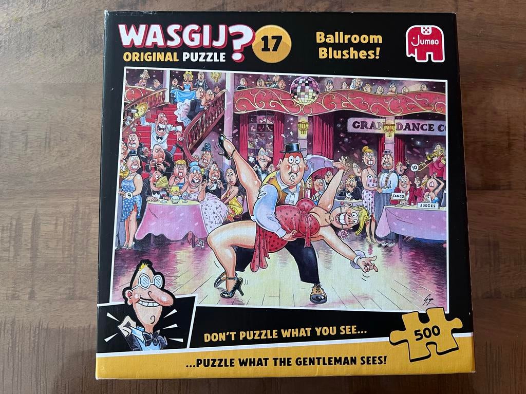 Wasgij? Ballroom Blushes! 500 stukjes Jumbo puzzel, Ophalen of Verzenden, 500 t/m 1500 stukjes, Zo goed als nieuw, Legpuzzel