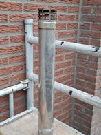 Rookgasafvoer muurdoorvoer kachelpijp pelletkachel 80mm, Ophalen, Afvoer, Gebruikt, Rvs