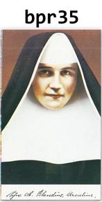 Bpr35 prentje zuster blandine merten, Verzamelen, Religie, Ophalen of Verzenden, Zo goed als nieuw, Kaart of Prent