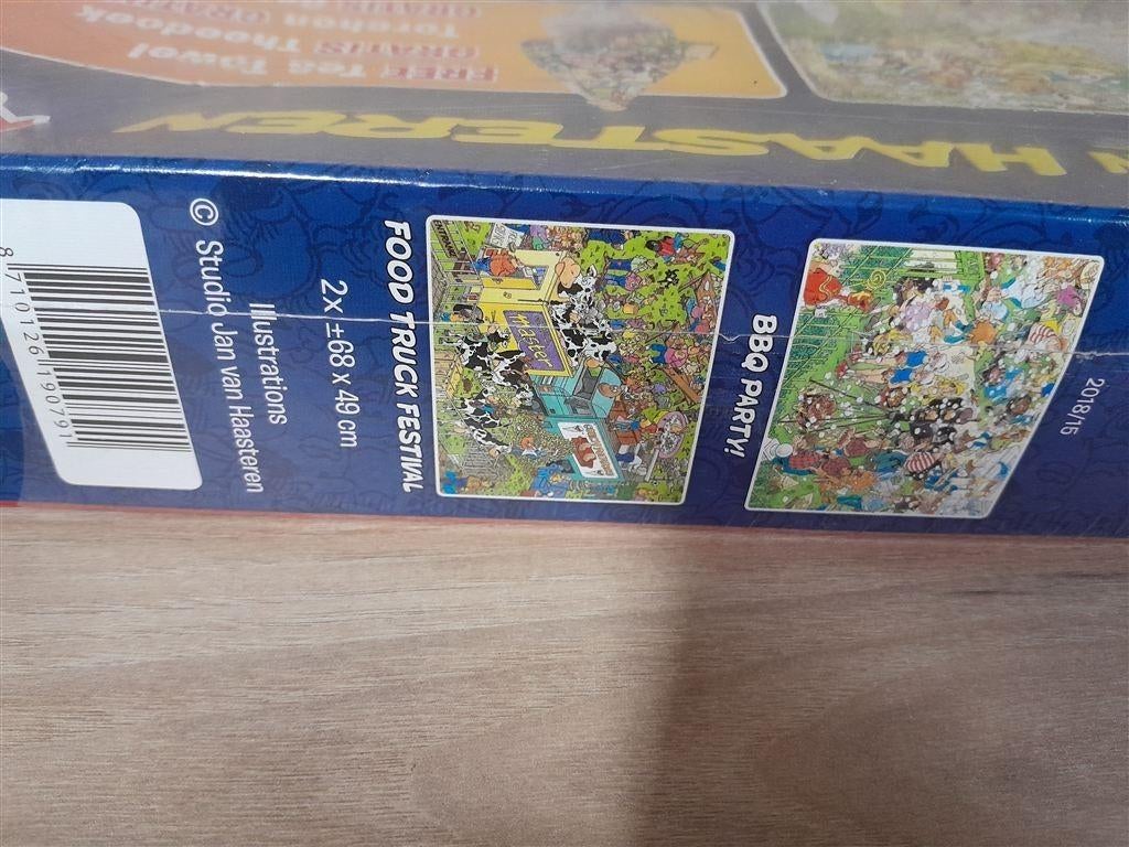 Jan van Haasteren - bbq party - food truck 2in1 - s3057, Ophalen of Verzenden, 500 t/m 1500 stukjes, Zo goed als nieuw