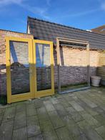 Openslaande set dubbele deuren met kozijn | Tuindeuren | Pui, Ophalen, Deurkozijn, Zo goed als nieuw, 150 tot 225 cm
