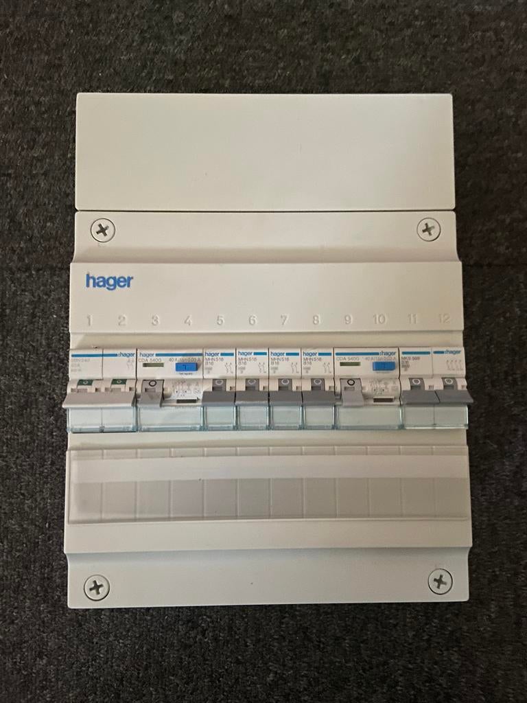 Hager groepenkast - kookgroep - 4 groepen - kwaliteit! #2, Ophalen of Verzenden, Zo goed als nieuw