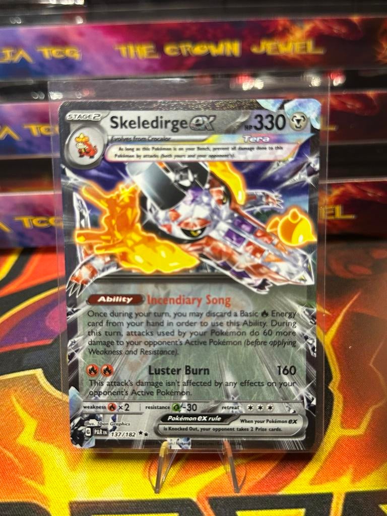 Skeledirge ex (PAR 137) Paradox Rift, Ophalen of Verzenden, Zo goed als nieuw, Losse kaart, Foil