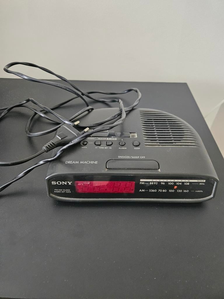 Sony wekkerradio, Ophalen, Gebruikt