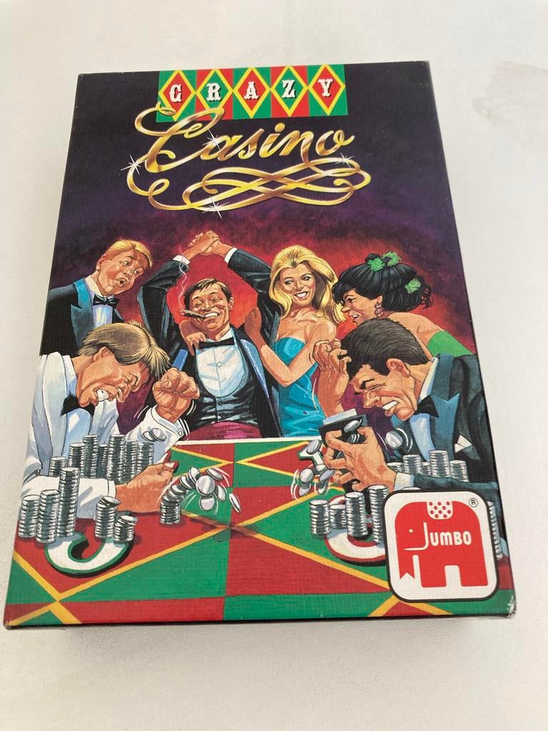 Crazy Casino bordspel van Jumbo, Drie of vier spelers, Ophalen of Verzenden, Gebruikt