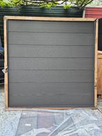 COMPOSIET ANTRACIET schutting 180X180cm in ALU kader NIEUW, Ophalen, Kunststof, 1 tot 2 meter, Minder dan 3 meter