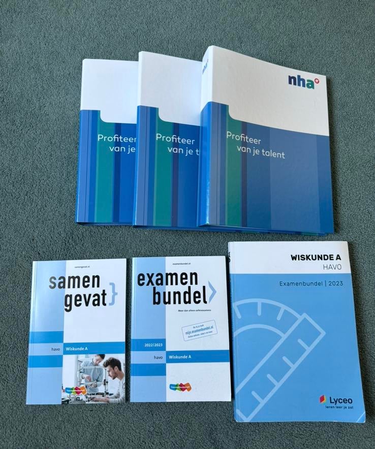 HAVO Wiskunde A examenpakket, Boeken, Ophalen of Verzenden, Zo goed als nieuw, Overige niveaus