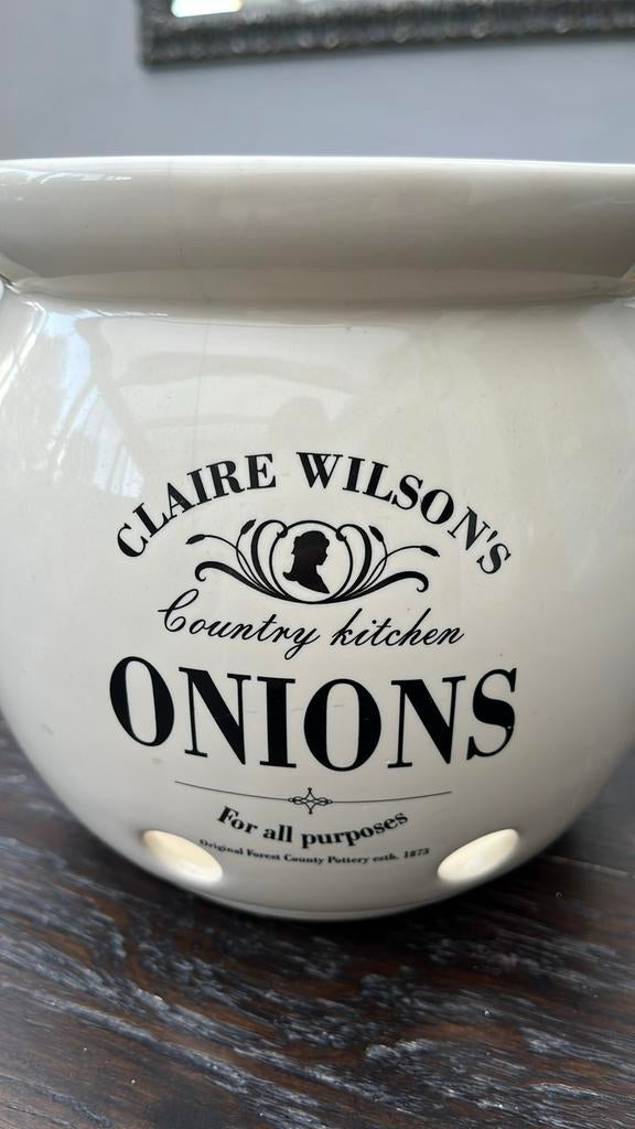 Claire Wilson's Country Kitchen Uienpot, Huis en Inrichting, Keuken | Keukenbenodigdheden, Ophalen of Verzenden, Zo goed als nieuw