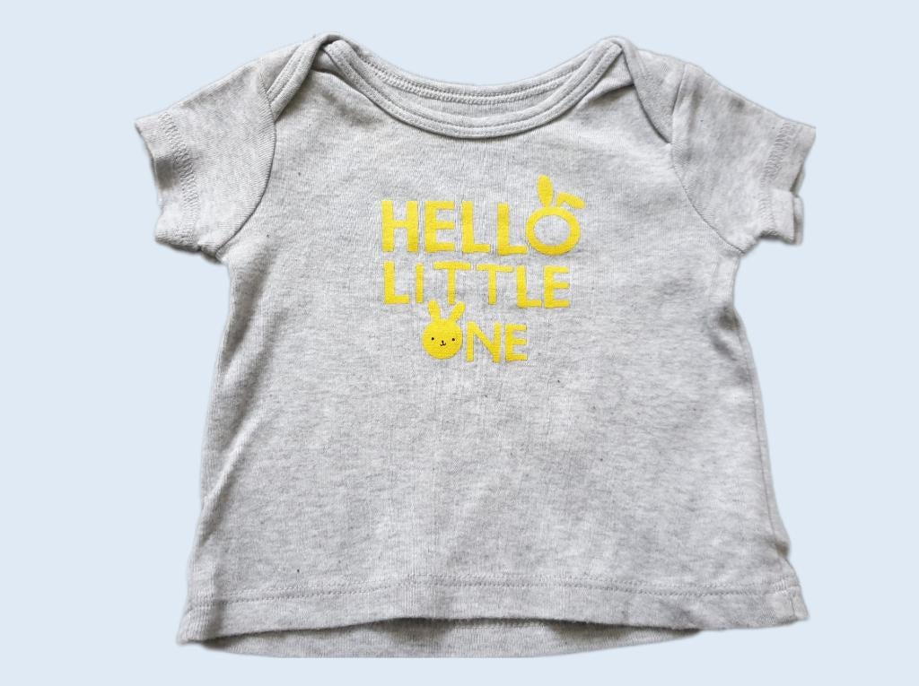 H&M grijs T-shirtje met opdruk maat 56 ~ TH2093, Kinderen en Baby's, Babykleding | Maat 56, Meisje, H&M, Ophalen of Verzenden