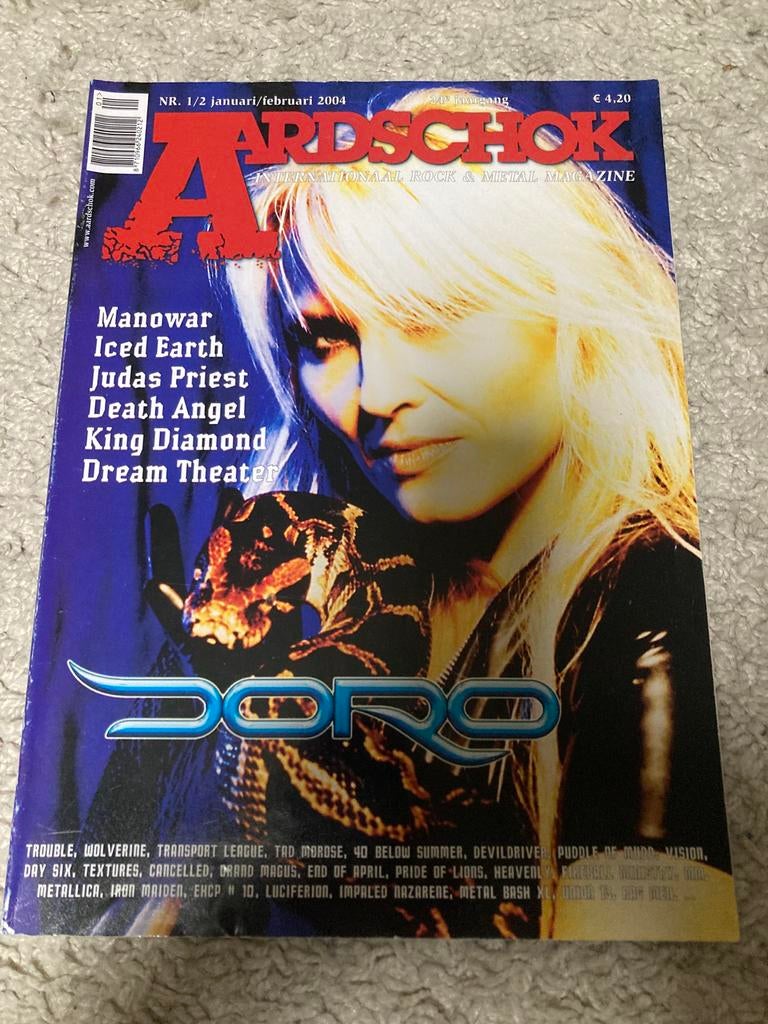 Aardschok Magazine Nr. 1/2 Januari/Februari 2004 Doro, Ophalen of Verzenden, Gelezen, Muziek, Film of Tv