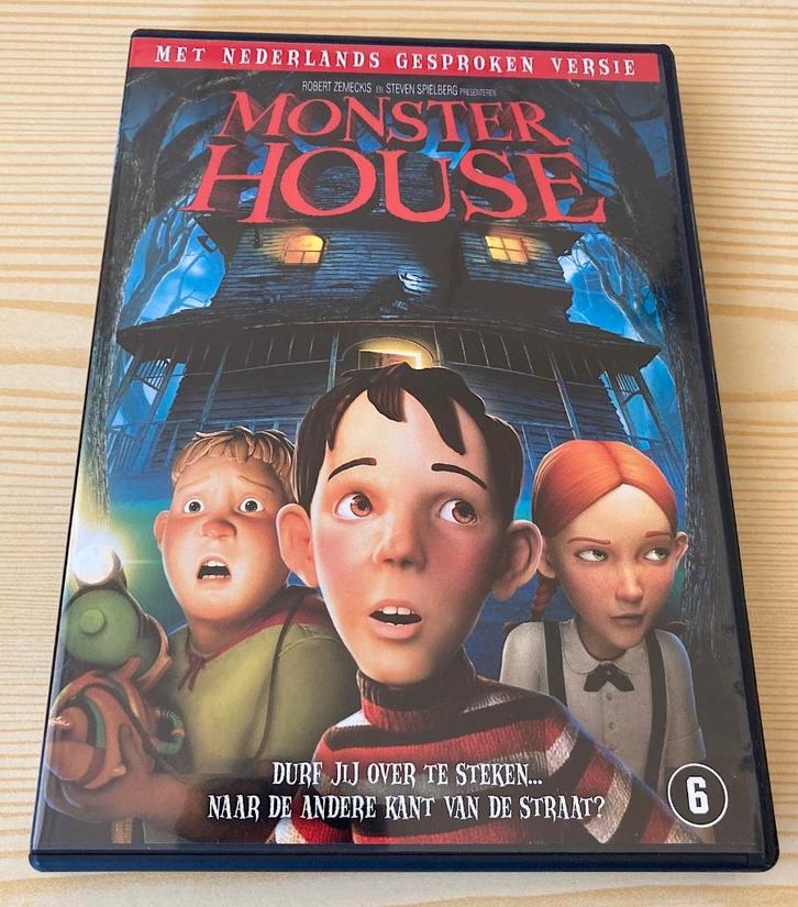 dvd Monster House (NL en Engels gesproken, NLO), Cd's en Dvd's, Dvd's | Tekenfilms en Animatie, Zo goed als nieuw, Amerikaans