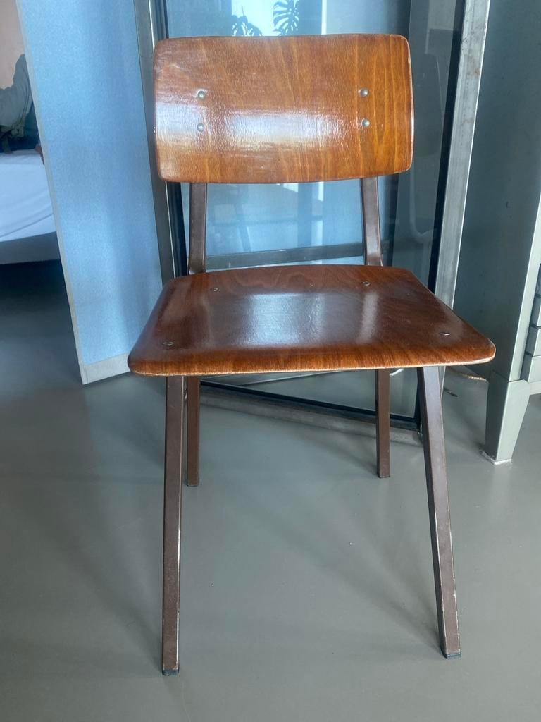 Vintage Nederlandse Industriële kinderStoel - Rietveld Stijl, Ophalen of Verzenden