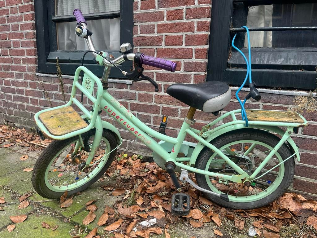 Supersuper kinderfiets 18 inch (5-8 jaar), Ophalen, Gebruikt, 16 tot 20 inch