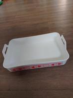 Wit dienblad met rode print, Ophalen, Zo goed als nieuw, Rechthoekig, Kunststof