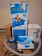 Intex zwembad 2.20x1.50x60 met pompen en zeilen, Ophalen, Gebruikt, Minder dan 80 cm, Minder dan 200 cm