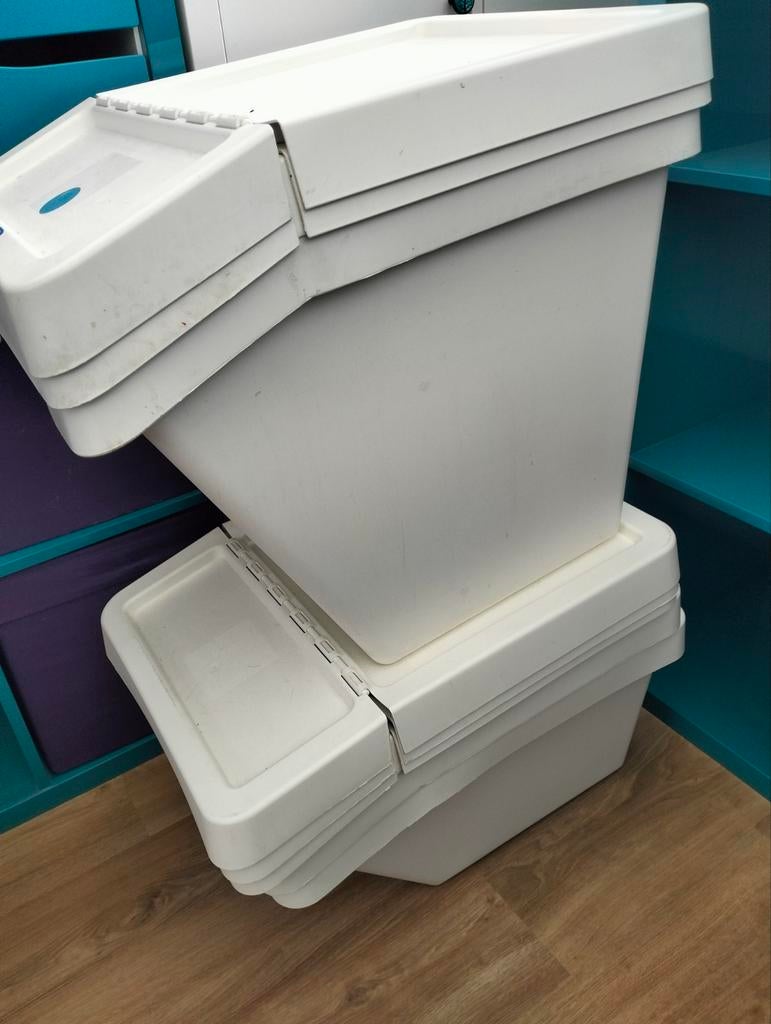 Opbergbakken met deksel IKEA Sortera, Ophalen, Gebruikt