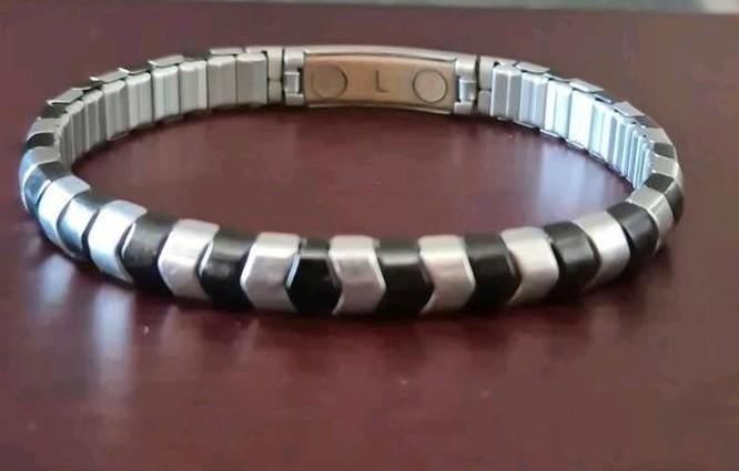 ENERGETIX armband (L) gebruikt, Sieraden, Tassen en Uiterlijk, Armbanden, Ophalen of Verzenden, Zilver, Zilver