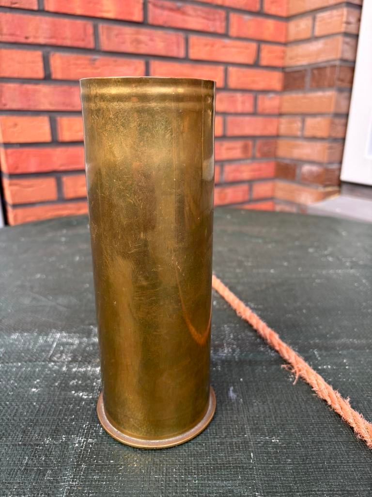 7,7cm Huls Rheinmetall Düsseldorf WO1, Verzamelen, Militaria | Tweede Wereldoorlog, Ophalen of Verzenden, Duitsland, Hulzen of Bodemvondsten