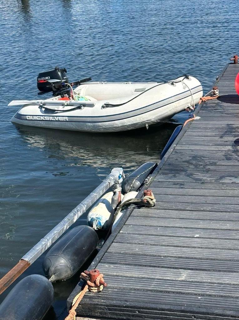 QuickSilver Rubberboot, Watersport en Boten, Rubberboten, Gebruikt, Quicksilver, Airdeck, Minder dan 70 pk, Benzine, Ophalen