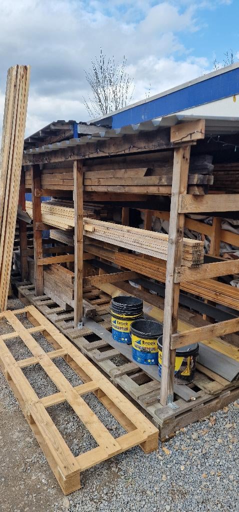 mooie  planken en  balkjes  in  alle  maten oke., Doe-het-zelf en Verbouw, Hout en Planken, Ophalen, Minder dan 25 mm, Zo goed als nieuw