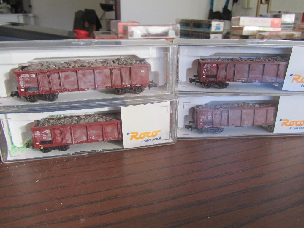 roco Nspoor kolenwagens, Hobby en Vrije tijd, Modeltreinen | N-Spoor, Ophalen of Verzenden, Gelijkstroom, Wagon, Roco