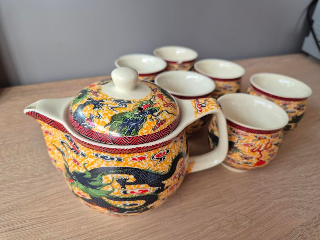 Chinees theeservies | set van 6, Ophalen of Verzenden
