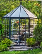 Prachtige 6-hoekige Tuinkas antraciet kleurig, Ophalen