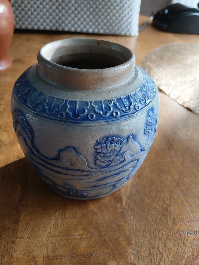 Gemberpotje Keuls blauw, Ophalen of Verzenden