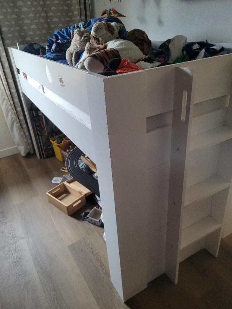 Vipack halfhoogslaper - gratis af te halen, Kinderen en Baby's, Kinderkamer | Stapelbedden en Hoogslapers, Ophalen, Gebruikt, Halfhoogslaper