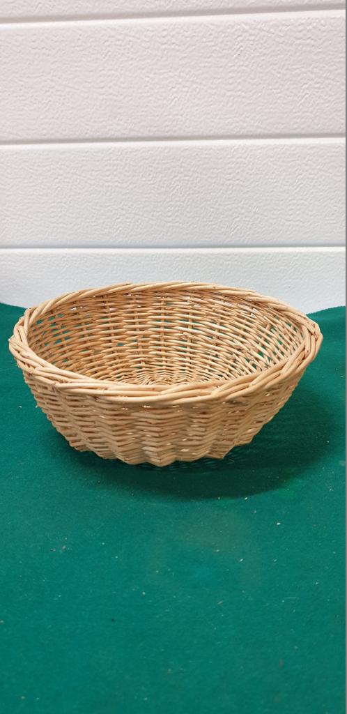 e-wicker24 Alles aus Weide Vissersmand van wilgentenen, gevlochten vismand, vismand met riem, rieten mand voor visaccessoires, mand voor visaccessoires