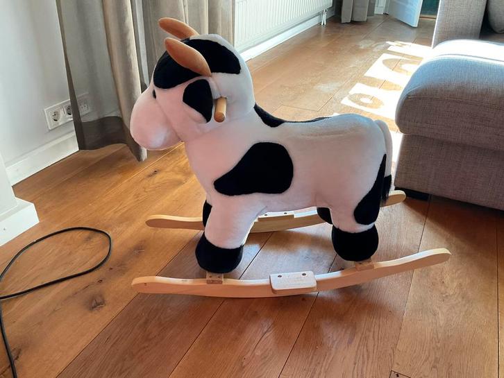 Pluche hobbelkoe in zeer goede staat, Kinderen en Baby's, Speelgoed | Hobbelfiguren, Zo goed als nieuw, Ophalen