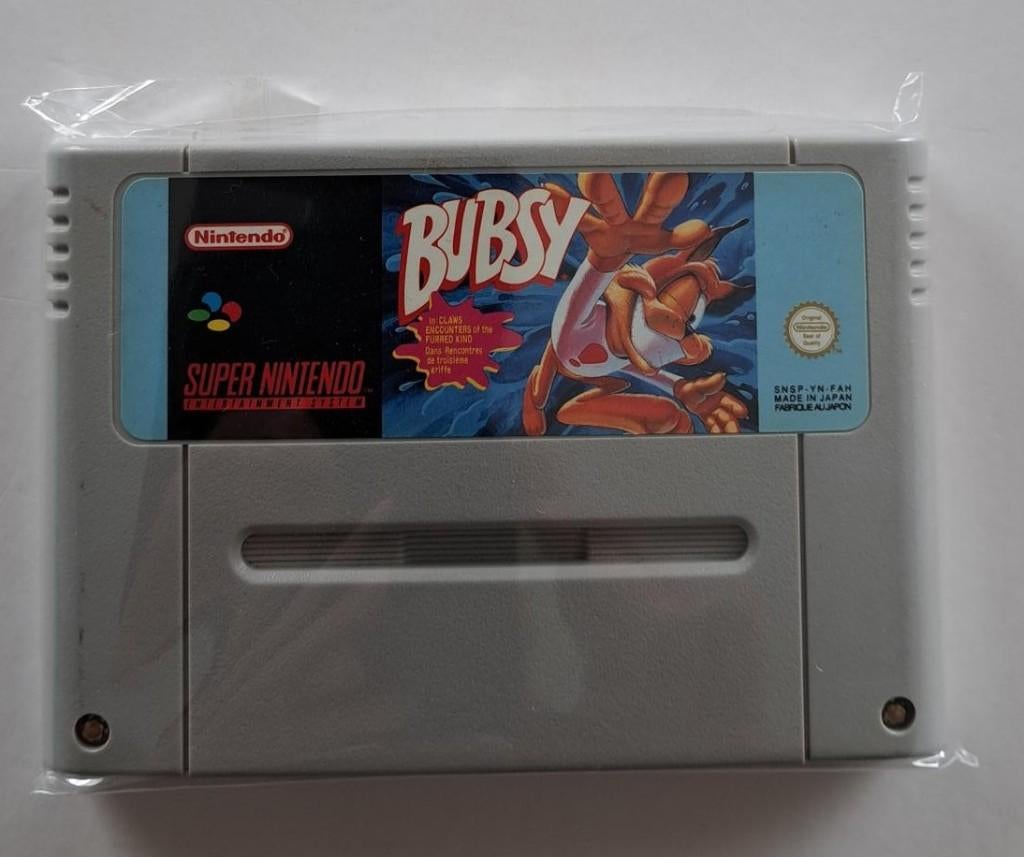 snes - bubsy, Spelcomputers en Games, Games | Nintendo Super NES, Avontuur en Actie, 1 speler, Ophalen of Verzenden, Zo goed als nieuw