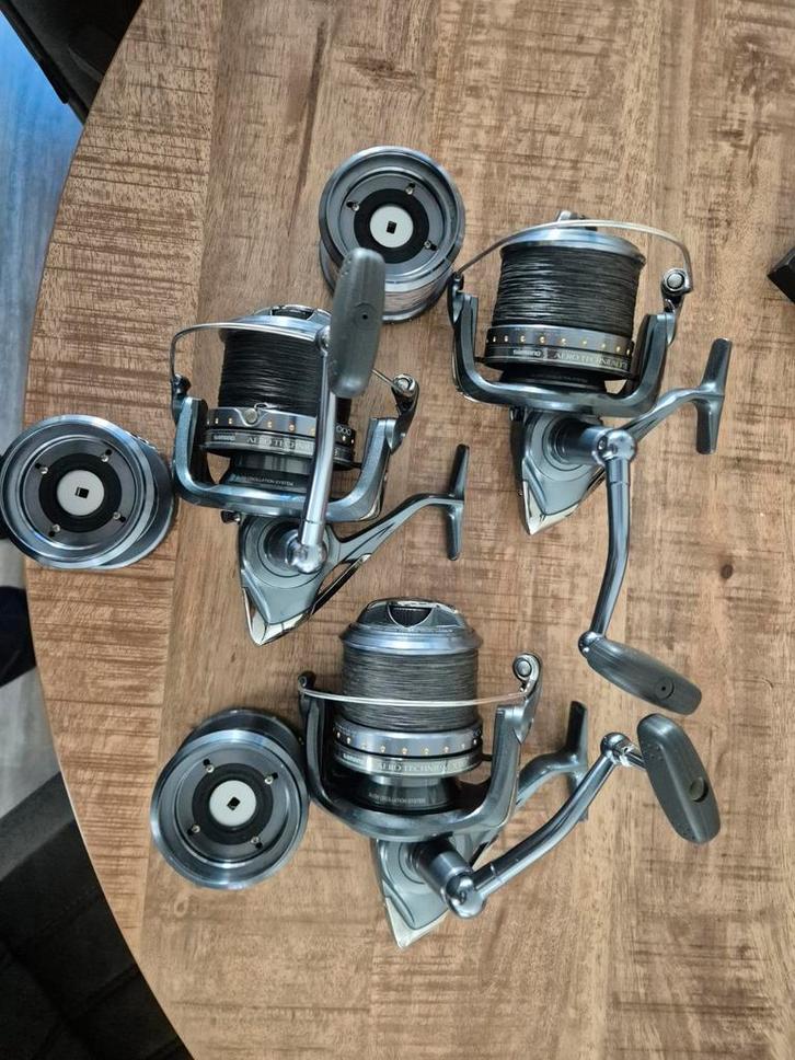 Shimano Aero Technium 12000 XTB molen, Watersport en Boten, Hengelsport | Karpervissen, Zo goed als nieuw, Molen, Ophalen of Verzenden